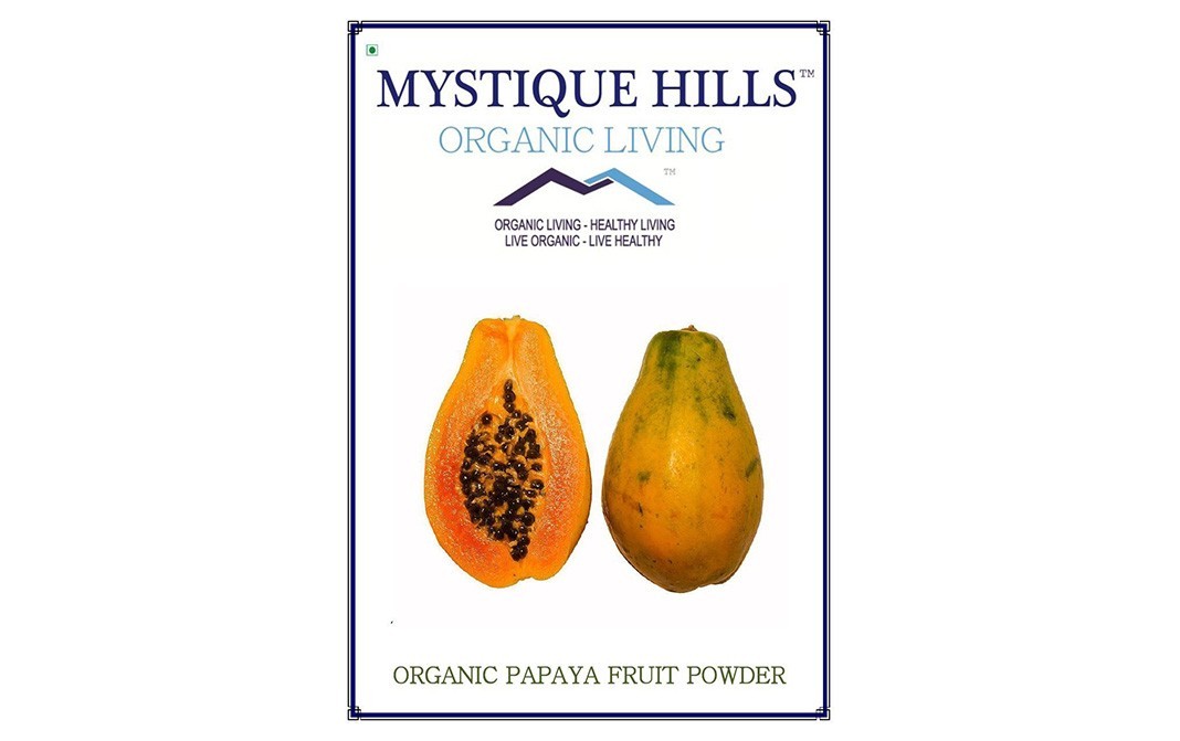 Mystique Hills Organic Papaya Fruit Powder   Box  100 grams